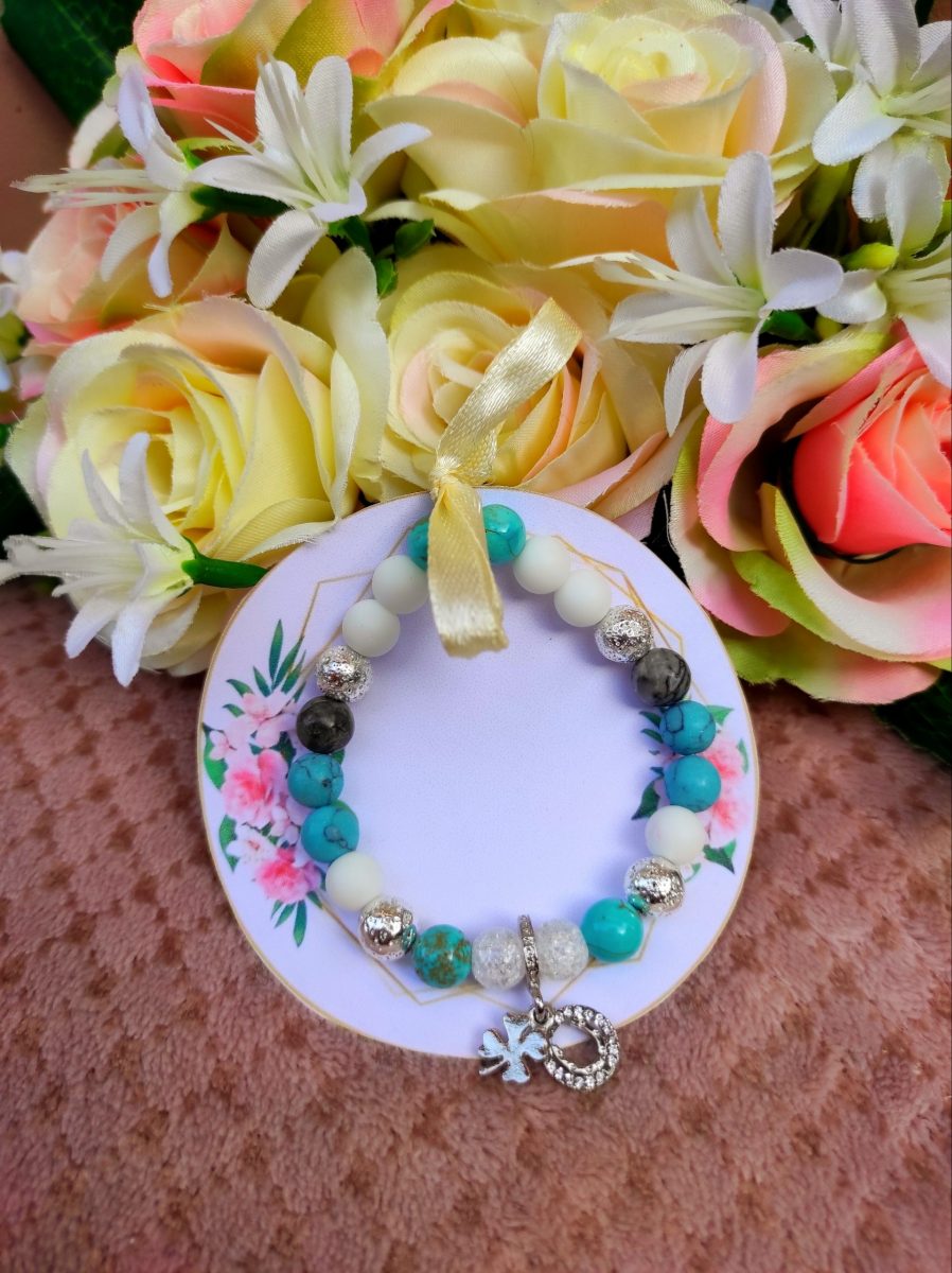 Türkiz szerencsehozó karkötő